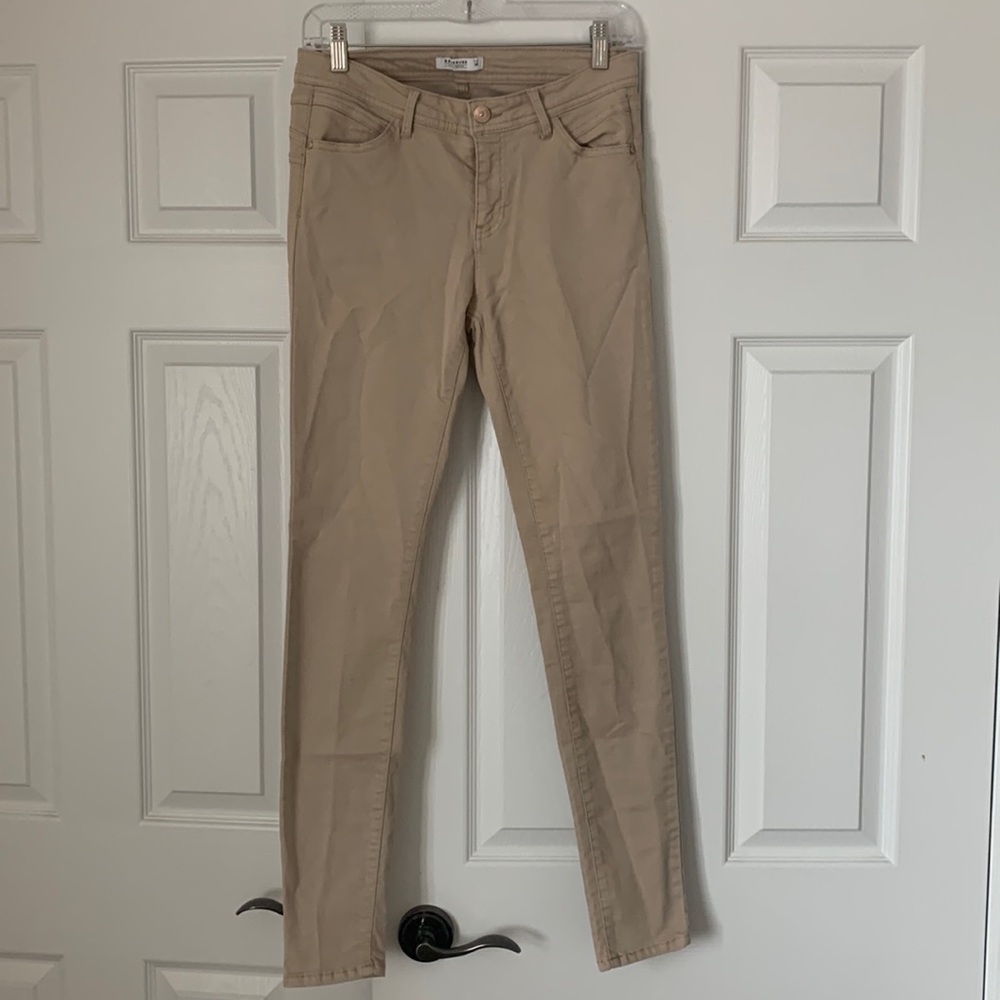 Cream Skinny Jeans